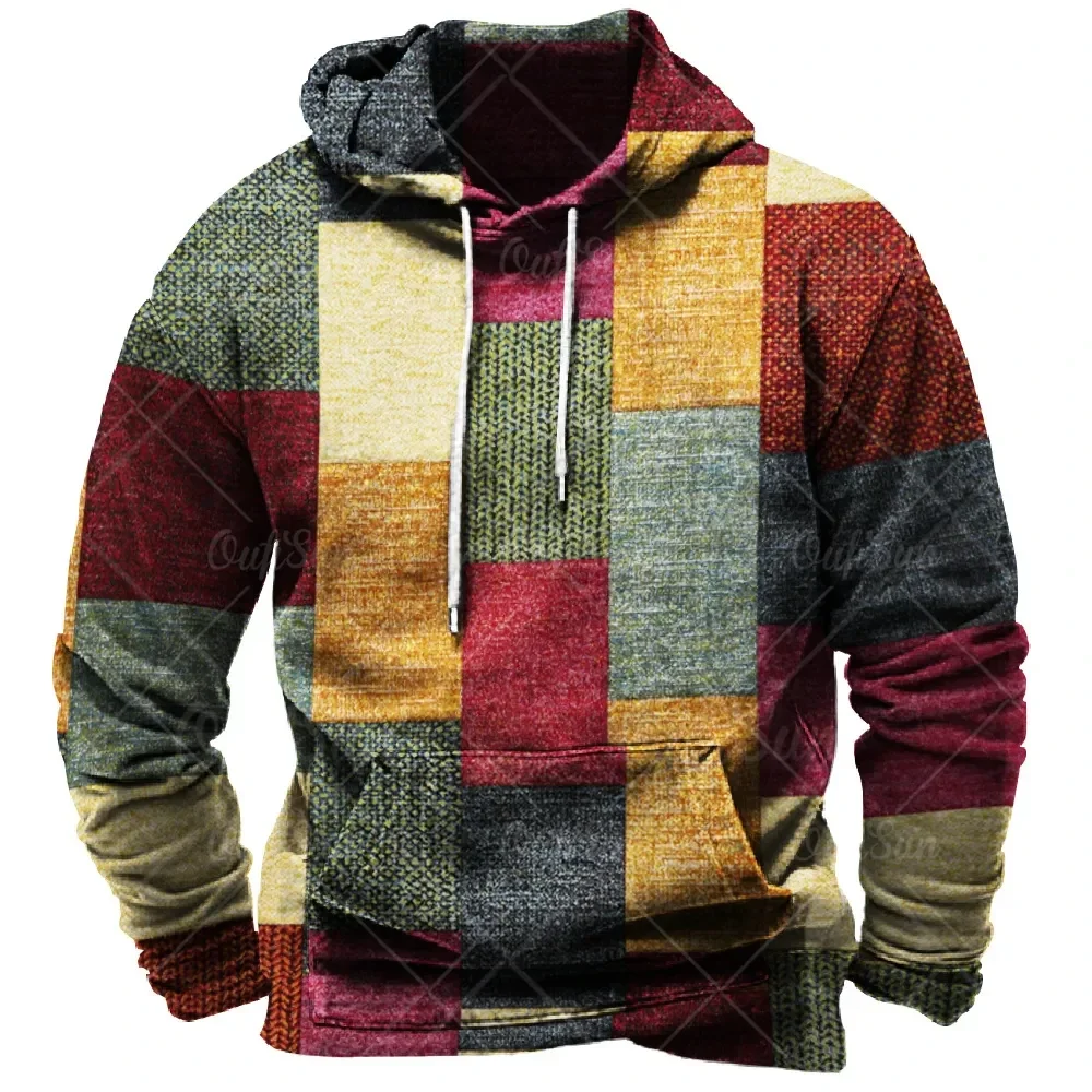 Men's Vintage 3d Print Plaid Hoodie For Man Sweatshirt Long Sleeve Pullover Street Clothing Men's Oversized Hooded Sweater2024
Men's Vintage 3d Print Plaid Hoodie For Man Sweatshirt Long Sleeve Pullover Street Clothing Men's Oversized Hooded Sweater2024