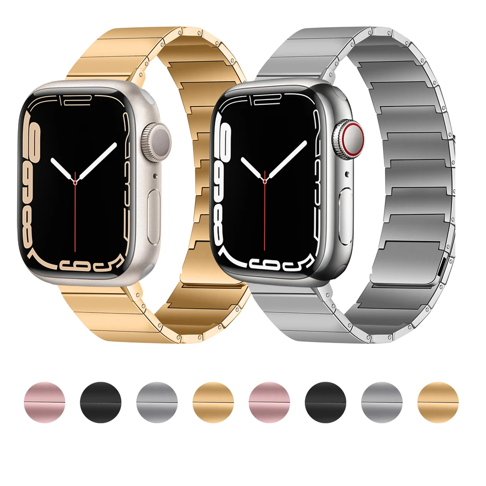 Ремешок металлический для Apple Watch Ultra 2 Series, люксовый браслет из нержавеющей стали для iwatch 6, 5, 4, SE, 49 мм, 45 мм, 41 мм, 44 мм, 40 мм
Ремешок металлический для Apple Watch Ultra 2 Series, люксовый браслет из нержавеющей стали для iwatch 6, 5, 4, SE, 49 мм, 45 мм, 41 мм, 44 мм, 40 мм
