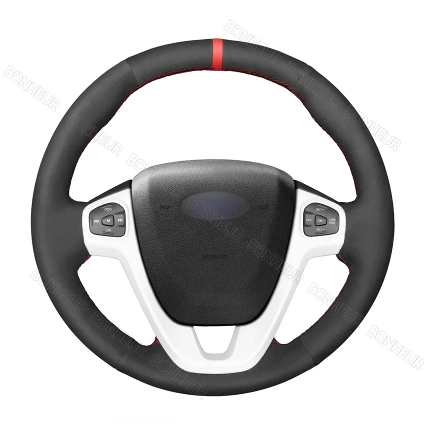 Hand-stitched Black Suede Red Marker Car Steering Wheel Cover for Ford Fiesta US 2011 2012 2013 2014 2015 2016 2017 2018 2019
Hand-stitched Black Suede Red Marker Car Steering Wheel Cover for Ford Fiesta US 2011 2012 2013 2014 2015 2016 2017 2018 2019