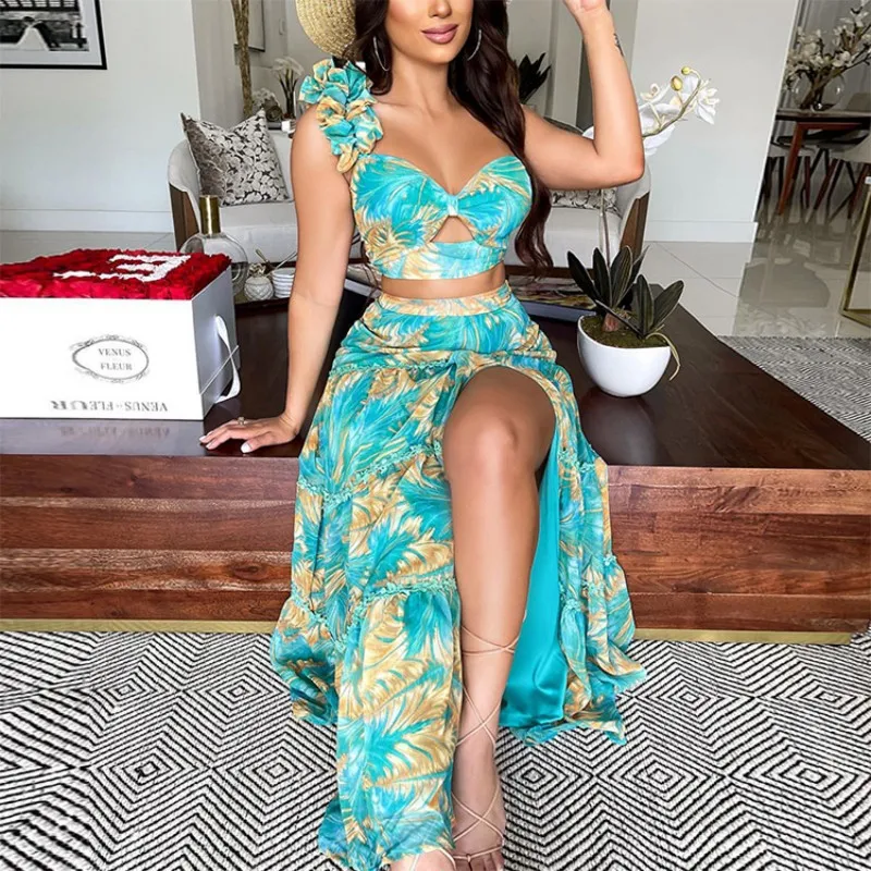 Hot Sling Dress Summer Women New Floral Print Skirt Sleeveless Slip Sexy 2022 Fashion Hollow Party Elegant Streetwear Beach 2Pcs
Hot Sling Dress Summer Women New Floral Print Skirt Sleeveless Slip Sexy 2022 Fashion Hollow Party Elegant Streetwear Beach 2Pcs
