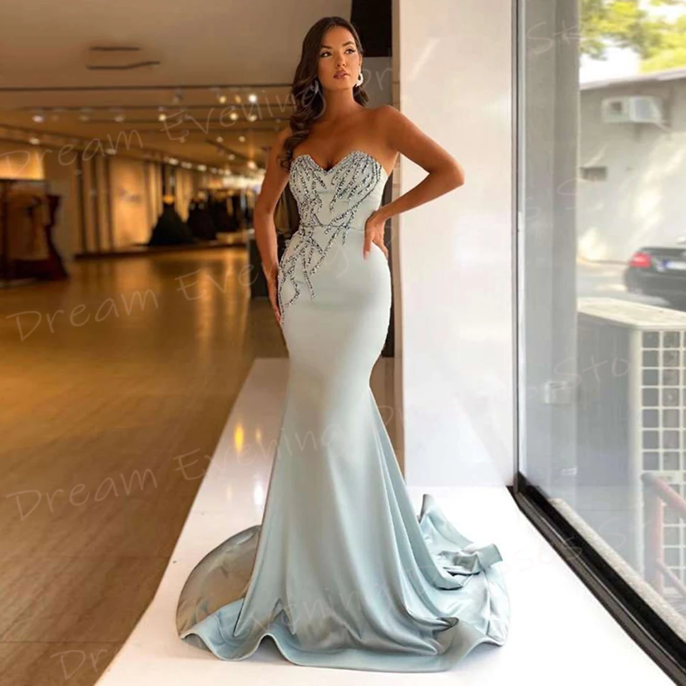 Arabic 2024 Charming Women's Mermaid Modern Evening Dresses Sexy Strapless Sleeveless Prom Gowns Beaded فساتين للمناسبات الرسمية
Arabic 2024 Charming Women's Mermaid Modern Evening Dresses Sexy Strapless Sleeveless Prom Gowns Beaded فساتين للمناسبات الرسمية