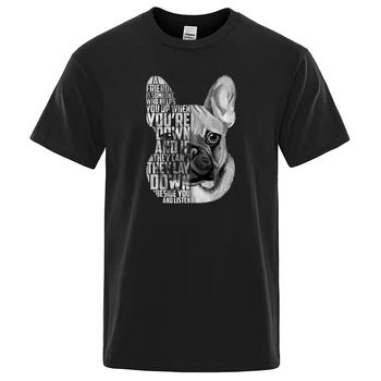 프렌치 불독 프린트 남성 티셔츠, 개성있는 패션 스트리트웨어 빈티지 쿨 반팔 오버사이즈 o넥 남성 티셔츠 상품 이미지