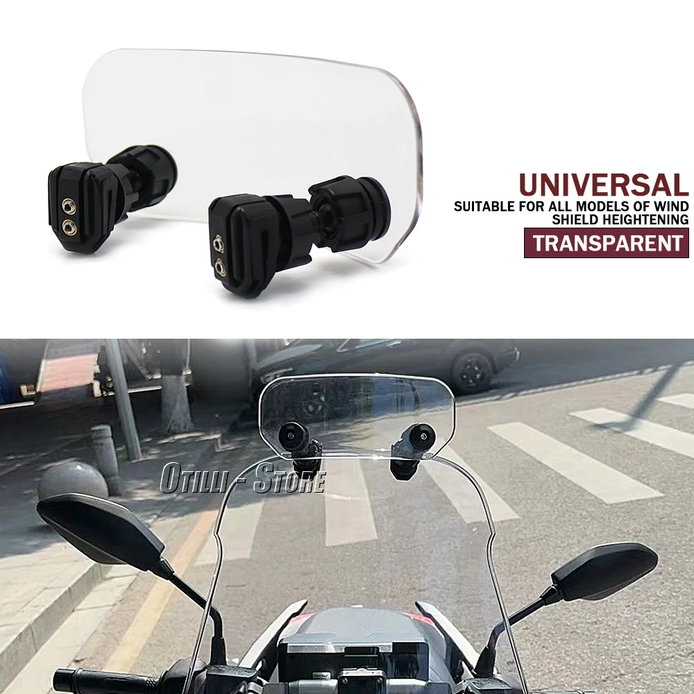 New Windshield Universal Motorcycle Windscreen Spoiler Extension For BMW R1200GS R1250GS For Honda For Yamaha Tracer 9 GT MT09
New Windshield Universal Motorcycle Windscreen Spoiler Extension For BMW R1200GS R1250GS For Honda For Yamaha Tracer 9 GT MT09