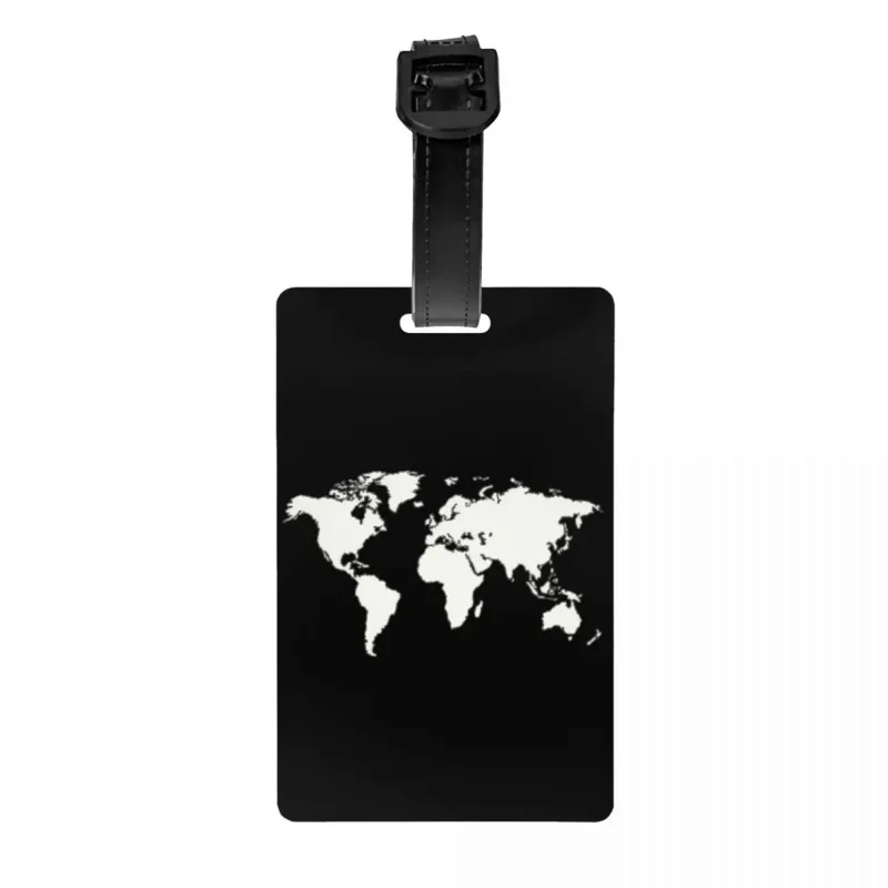 

Пользовательская Карта мира, бирка для багажа, защита конфиденциальности, история, география, бирки для багажа, этикетки для дорожных сумок, чемодан
