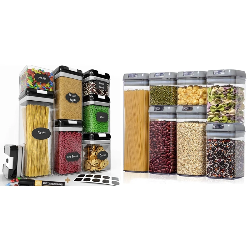 7Pcs Food Storage Container Set,Airtight Plastic Kitchen And Storage Clear Food Canister With Durable Lid
7Pcs Food Storage Container Set,Airtight Plastic Kitchen And Storage Clear Food Canister With Durable Lid