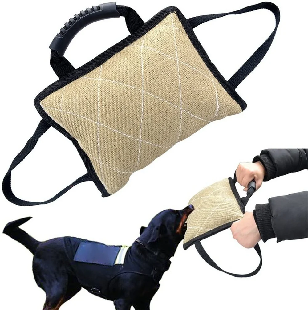 Durable Dog Training Bite Tug Pillow Sleeve with 2 Rope Handle for Training Malinois German Shepherd Rottweiler Pet Chewing Toy
Durable Dog Training Bite Tug Pillow Sleeve with 2 Rope Handle for Training Malinois German Shepherd Rottweiler Pet Chewing Toy