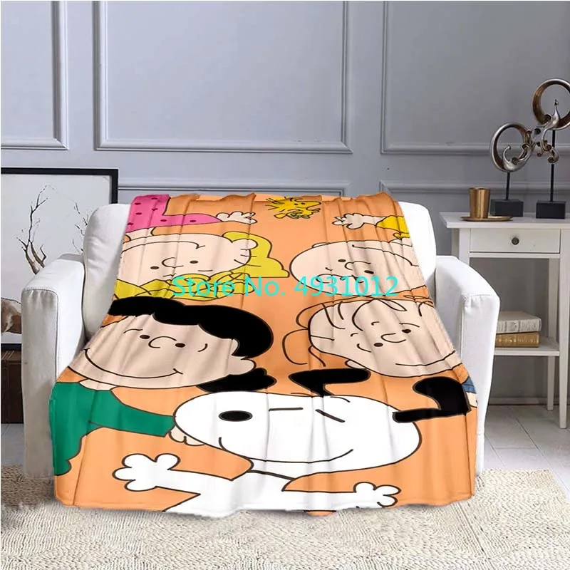 

Anime Cute Puppy Family Snoopy Nap Blanket 70x100cm 3D Cartoon Flannel Sherpa Blankets Baby Kids Gift Throw Sofa Bedroom