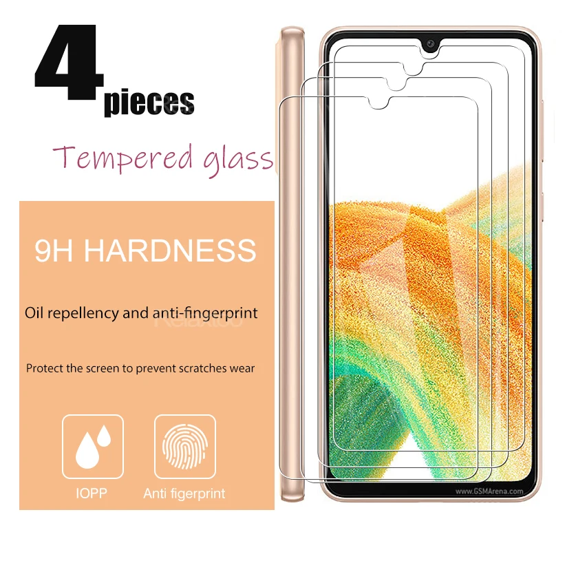 4 pieces of toughened glass to protect the mobile screen from scratches and falls for samgsung A31 / A32 4G / A32 5g / A33 5g
4 pieces of toughened glass to protect the mobile screen from scratches and falls for samgsung A31 / A32 4G / A32 5g / A33 5g