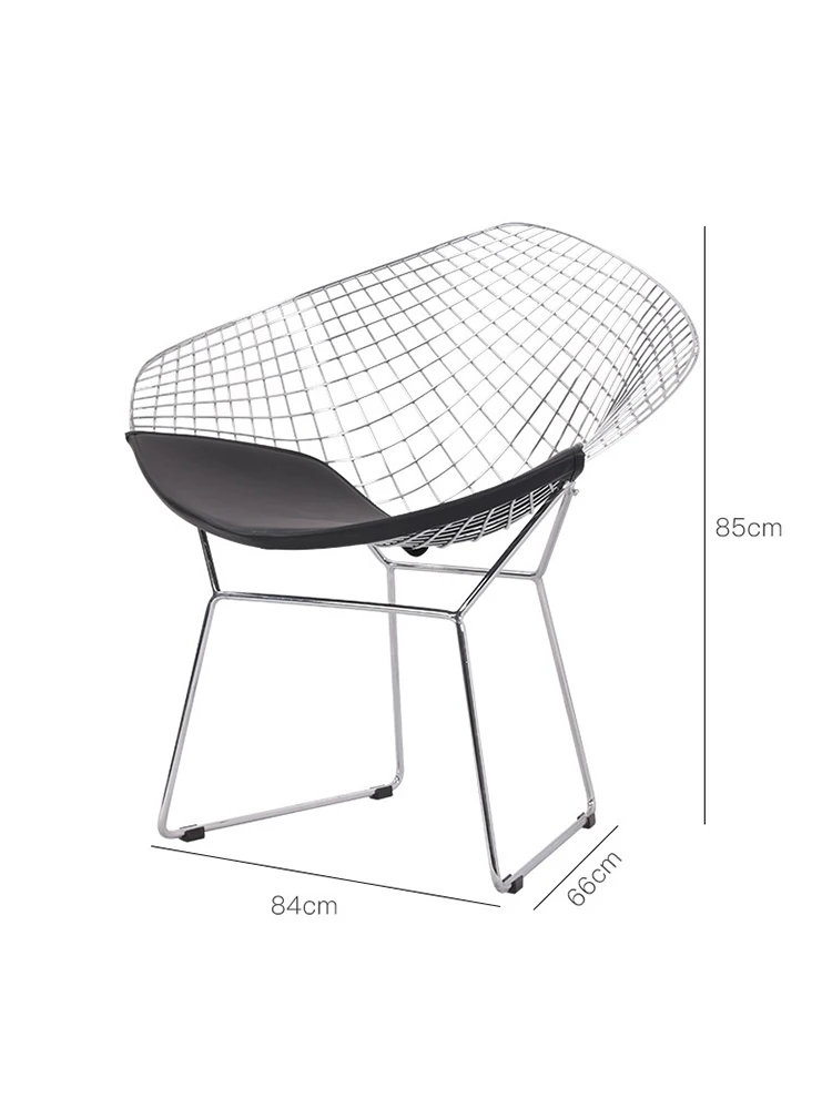 YY Backrest Dining Chair Balcony Leisure Chair Reception Chair Hollow Metal Wire Chair
YY Backrest Dining Chair Balcony Leisure Chair Reception Chair Hollow Metal Wire Chair