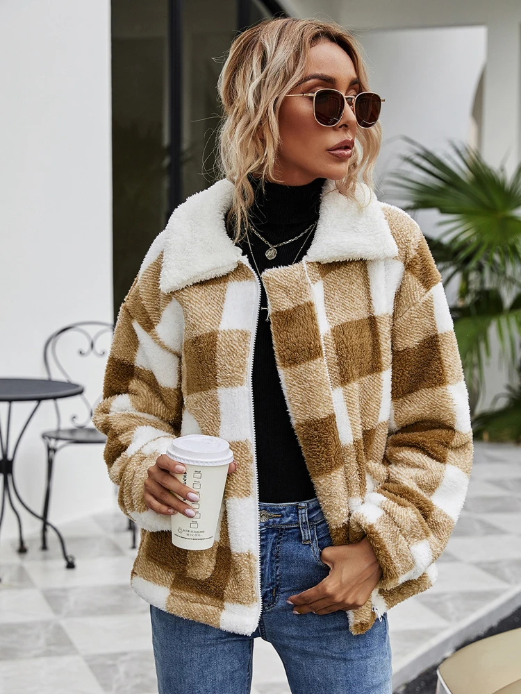 Jackets for Women New In Fashion Korean Version Lattice Coat Women's Clothing Top Elegant Streetwear Especially Women for Winter
Jackets for Women New In Fashion Korean Version Lattice Coat Women's Clothing Top Elegant Streetwear Especially Women for Winter