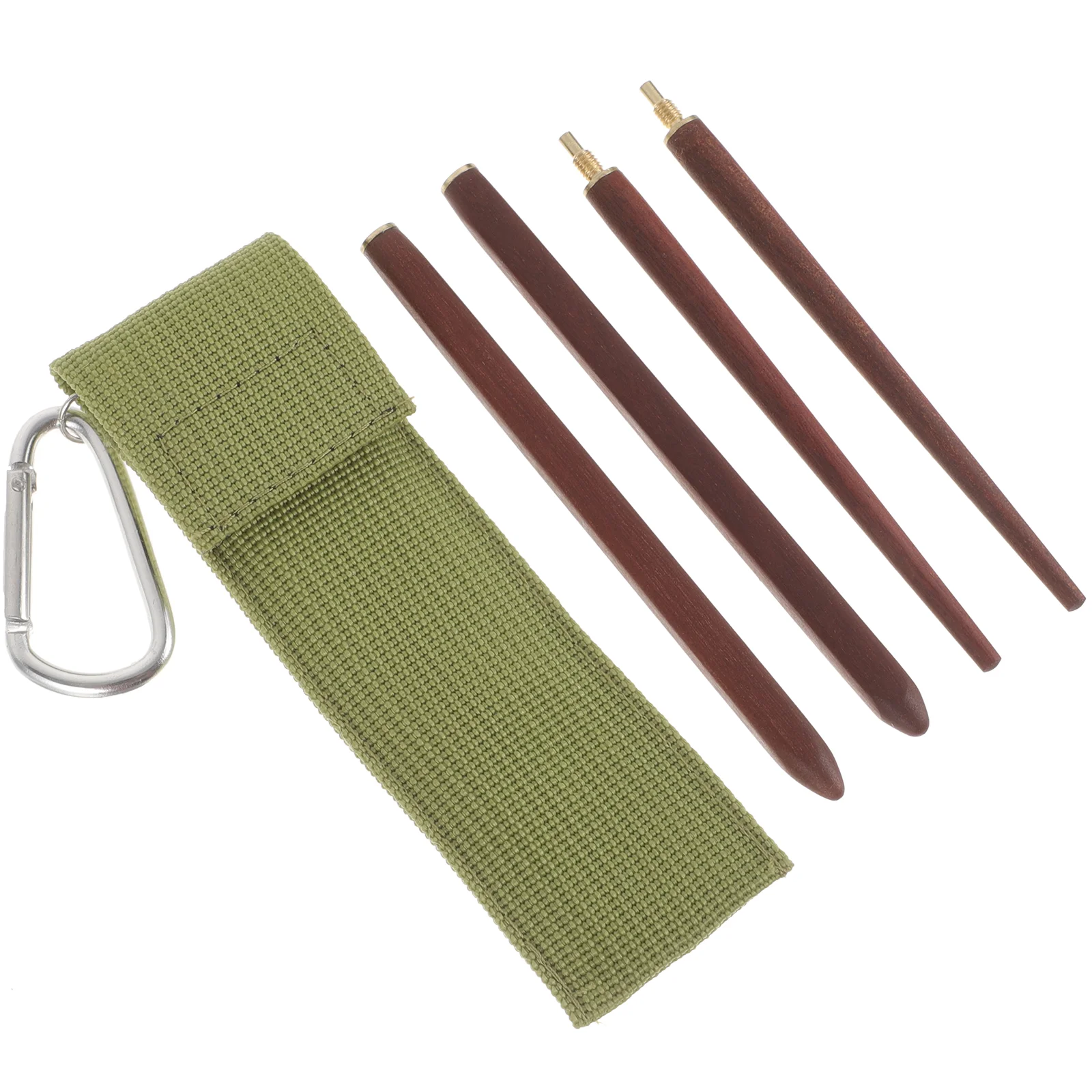 

Folding Chopsticks Camping Dishes & Utensils Portable Dinner Tool Cloth Flatware