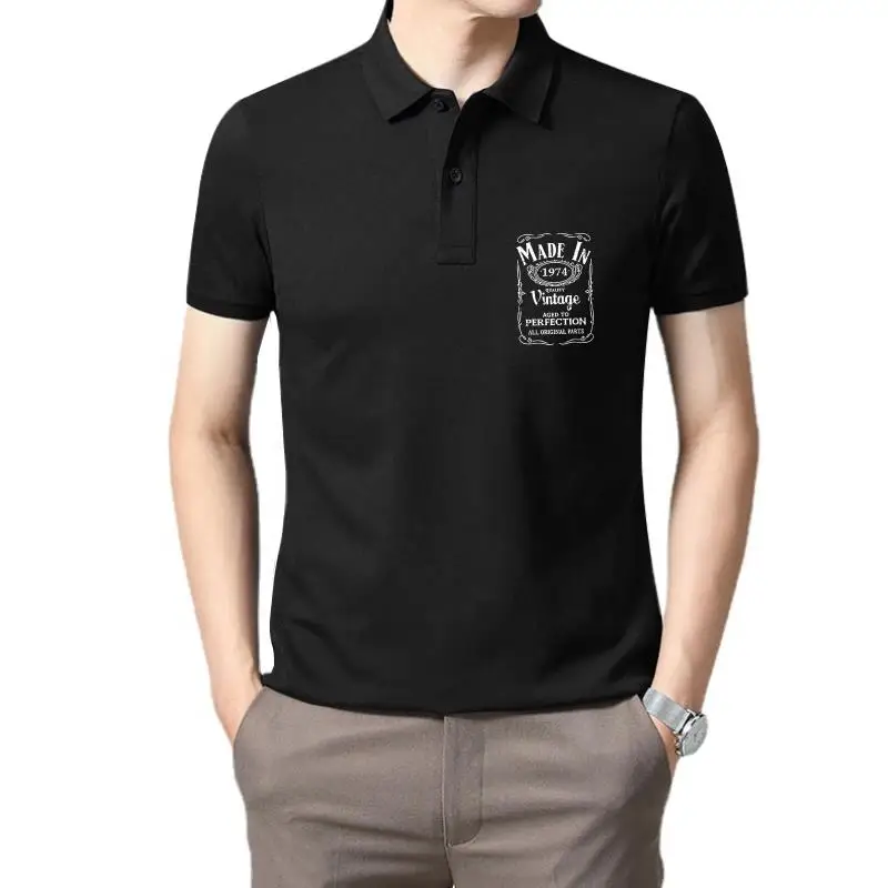 

Golf wear men Made in 1974 men Born 43nd Year Birthday Age Present Vintage Funny Mens Gift men top polo t shirt for men