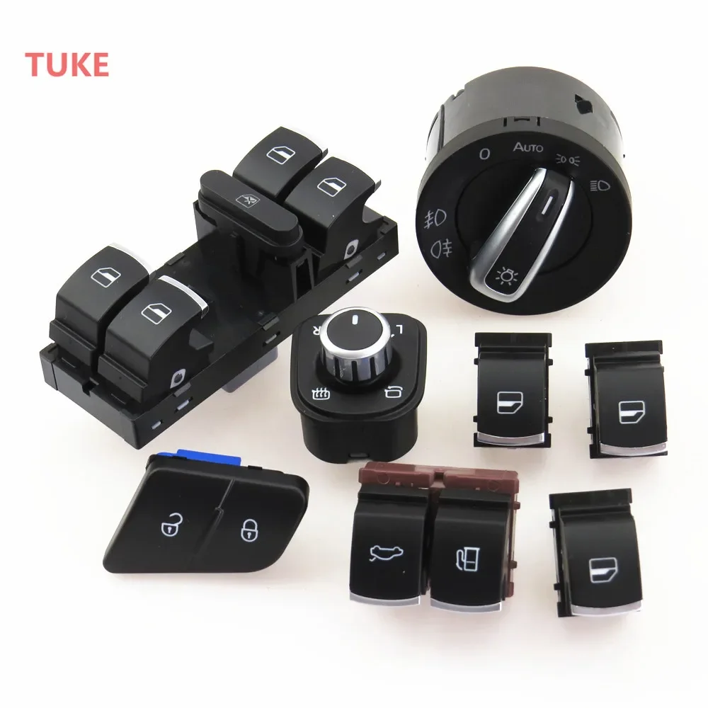 RWSYPL Whole Car Windows Glass Door lock & Headlights & Mirror Control+Trunk Tid Fuel Tank Chrome Switch Button For VW Passat B6
RWSYPL Whole Car Windows Glass Door lock & Headlights & Mirror Control+Trunk Tid Fuel Tank Chrome Switch Button For VW Passat B6