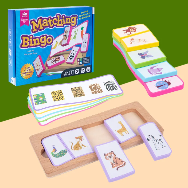 New Baby Matching Game Cognition Cards Puzzle Toys Fruit Animal Life Set Parent-child Interactive Kids Early Educational Toys
New Baby Matching Game Cognition Cards Puzzle Toys Fruit Animal Life Set Parent-child Interactive Kids Early Educational Toys
