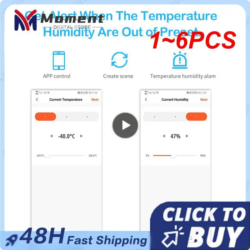 1~6PCS Tuya WIFI Temperature Humidity Sensor Indoor Hygrometer Thermometer Detector Smart Life Remote Control Support Alexa
1~6PCS Tuya WIFI Temperature Humidity Sensor Indoor Hygrometer Thermometer Detector Smart Life Remote Control Support Alexa