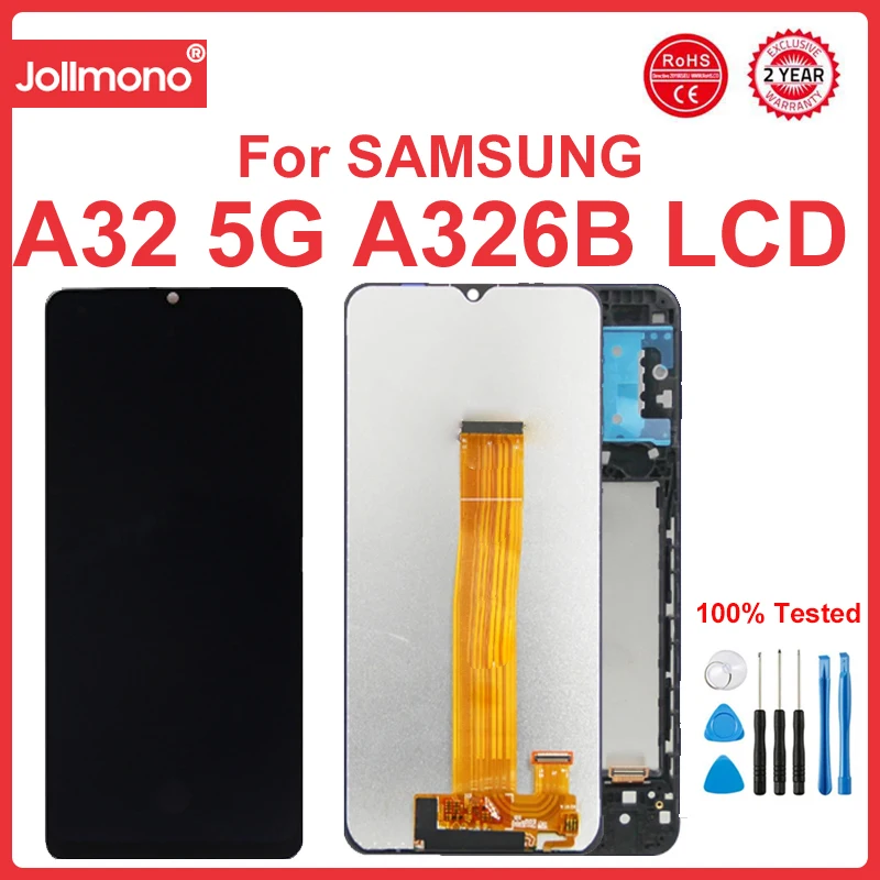 

A32 Display Screen, for Samsung Galaxy A32 A325 A325F Lcd Display Touch Screen Digitizer Assembly for Samsung Galaxy A32 5G A326