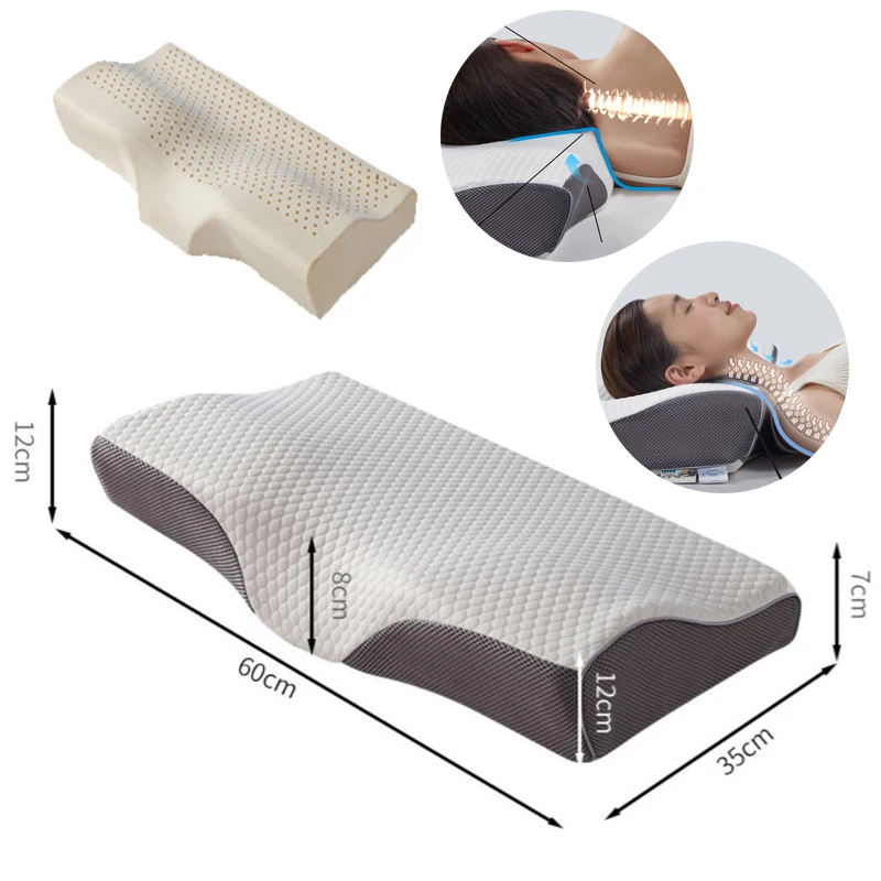 Orthopdic Natural Latex Pillow Slow Rebound Butterfly Shaped Cervical Pillow for Side Back Stomach Sleeper Neck Pain Relief
Orthopdic Natural Latex Pillow Slow Rebound Butterfly Shaped Cervical Pillow for Side Back Stomach Sleeper Neck Pain Relief