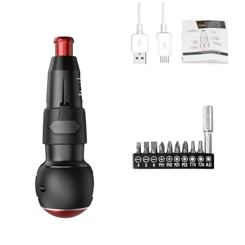 3.6V Cordless Electric Screwdriver USB Rechargeable 10in1 Drill Bits Handle Set For Household PC Repairing Electric Driver Tools
3.6V Cordless Electric Screwdriver USB Rechargeable 10in1 Drill Bits Handle Set For Household PC Repairing Electric Driver Tools