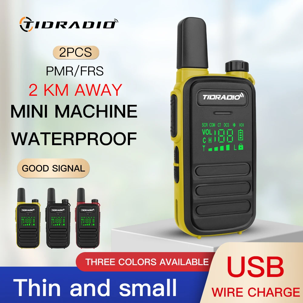 TIDRADIO M11 2PCS Walkie Talkie Portable Two Way Radio PMR/FRS Walkie Talkie Long Range Communication Radio Use Programming HAM
TIDRADIO M11 2PCS Walkie Talkie Portable Two Way Radio PMR/FRS Walkie Talkie Long Range Communication Radio Use Programming HAM
