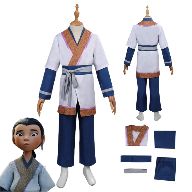 

2023 Movie The Monkey King Lin Cosplay Costume Kids Children Cloak Pants Outfits Fantasia Halloween Carnival Party Disguise Suit