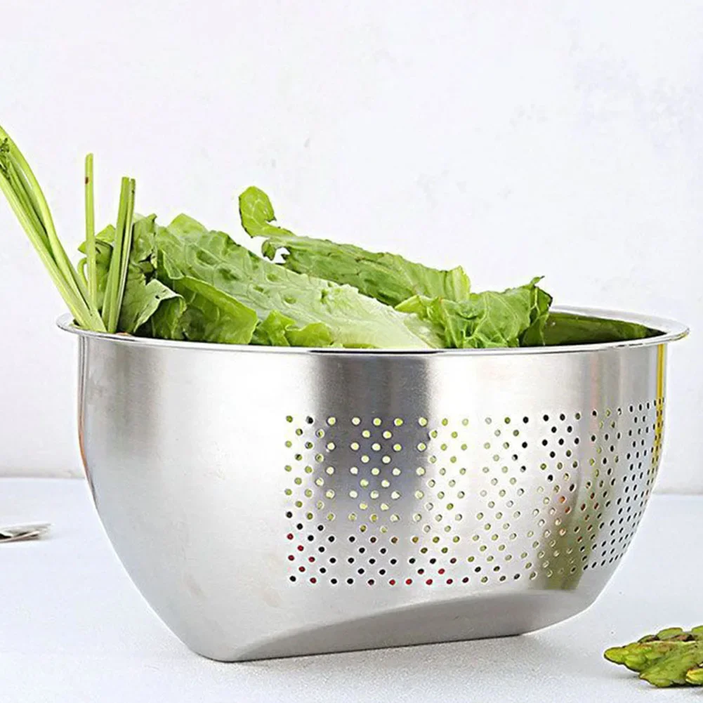 1 Piece Stainless Steel Rice Washing Bowl Drain Basket Sloping Bottom Rice Washing Basin Mesh Filter Colander Basket
1 Piece Stainless Steel Rice Washing Bowl Drain Basket Sloping Bottom Rice Washing Basin Mesh Filter Colander Basket