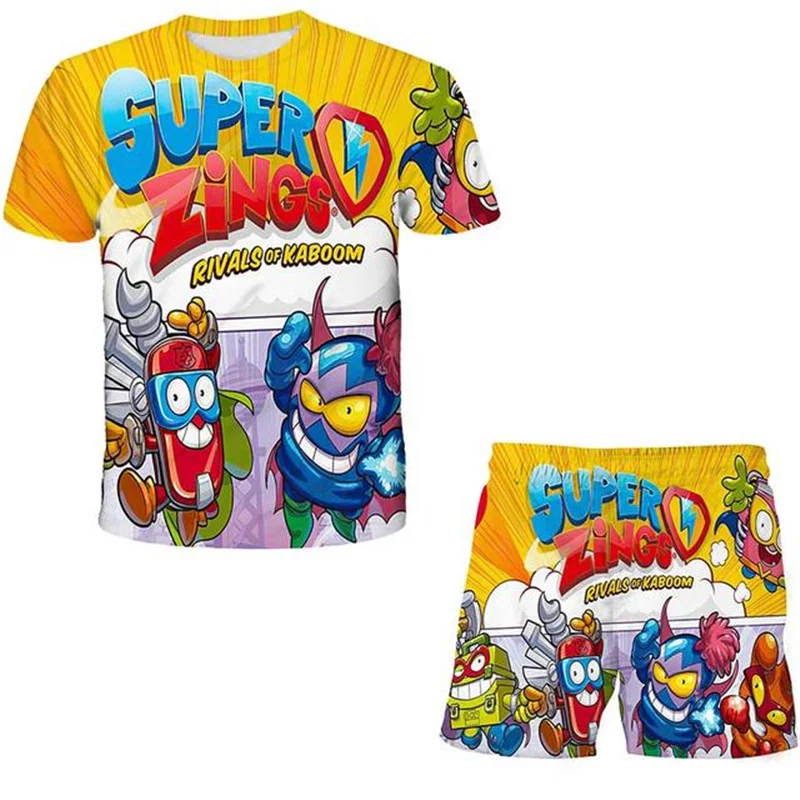 Boys Girls Super Zings Clothes Sets Summer Aime Casual Short Sleeve T-Shirts + Short Pants Clothing Kids Sports Costume Outfits
Boys Girls Super Zings Clothes Sets Summer Aime Casual Short Sleeve T-Shirts + Short Pants Clothing Kids Sports Costume Outfits