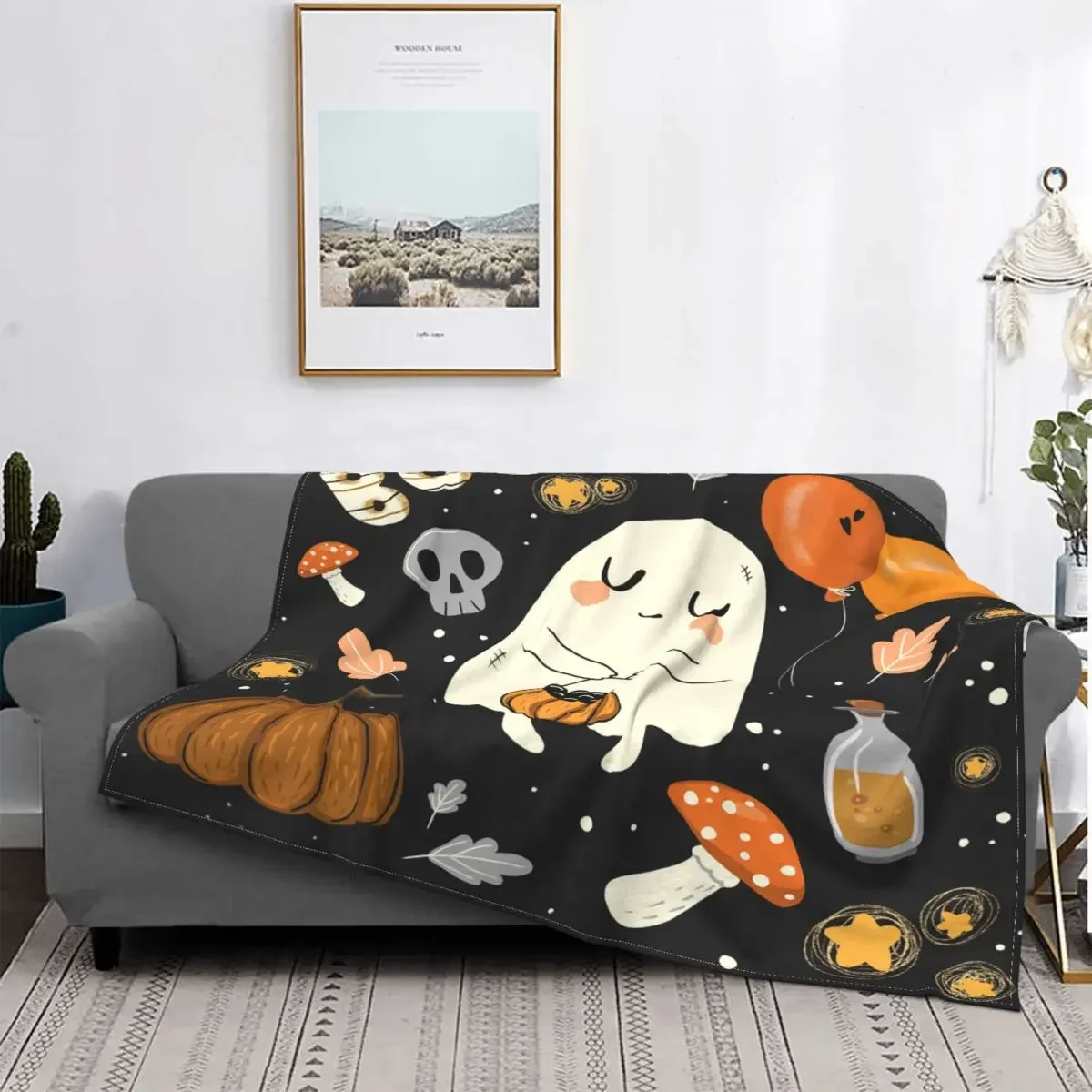 Halloween Pumpkin Ghost Blanket Flannel Print Scary Nap Multi-function Super Warm Throw Blanket for Sofa Office Bedspreads
Halloween Pumpkin Ghost Blanket Flannel Print Scary Nap Multi-function Super Warm Throw Blanket for Sofa Office Bedspreads
