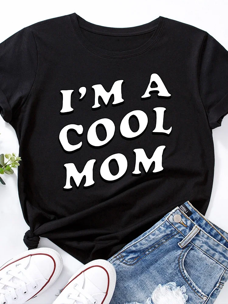 I'm A Cool Mom Letter Print Women T Shirt Short Sleeve O Neck Loose Women Tshirt Ladies Tee Shirt Tops Clothes Camisetas Mujer
I'm A Cool Mom Letter Print Women T Shirt Short Sleeve O Neck Loose Women Tshirt Ladies Tee Shirt Tops Clothes Camisetas Mujer