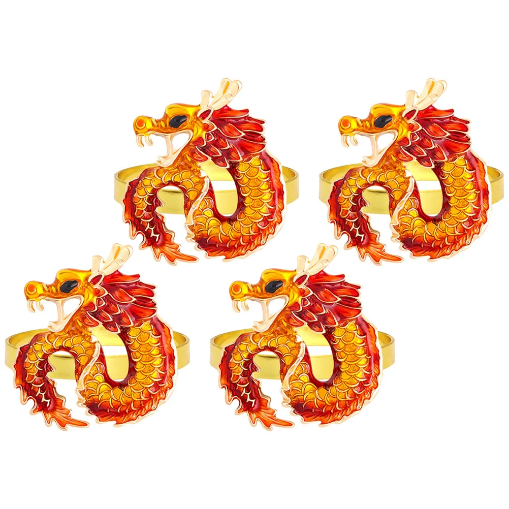 4 Pcs Dragon Napkin Ring Retro Decor Metal Holiday Table Rings for Napkins Christmas Alloy Banquet Serviette
4 Pcs Dragon Napkin Ring Retro Decor Metal Holiday Table Rings for Napkins Christmas Alloy Banquet Serviette
