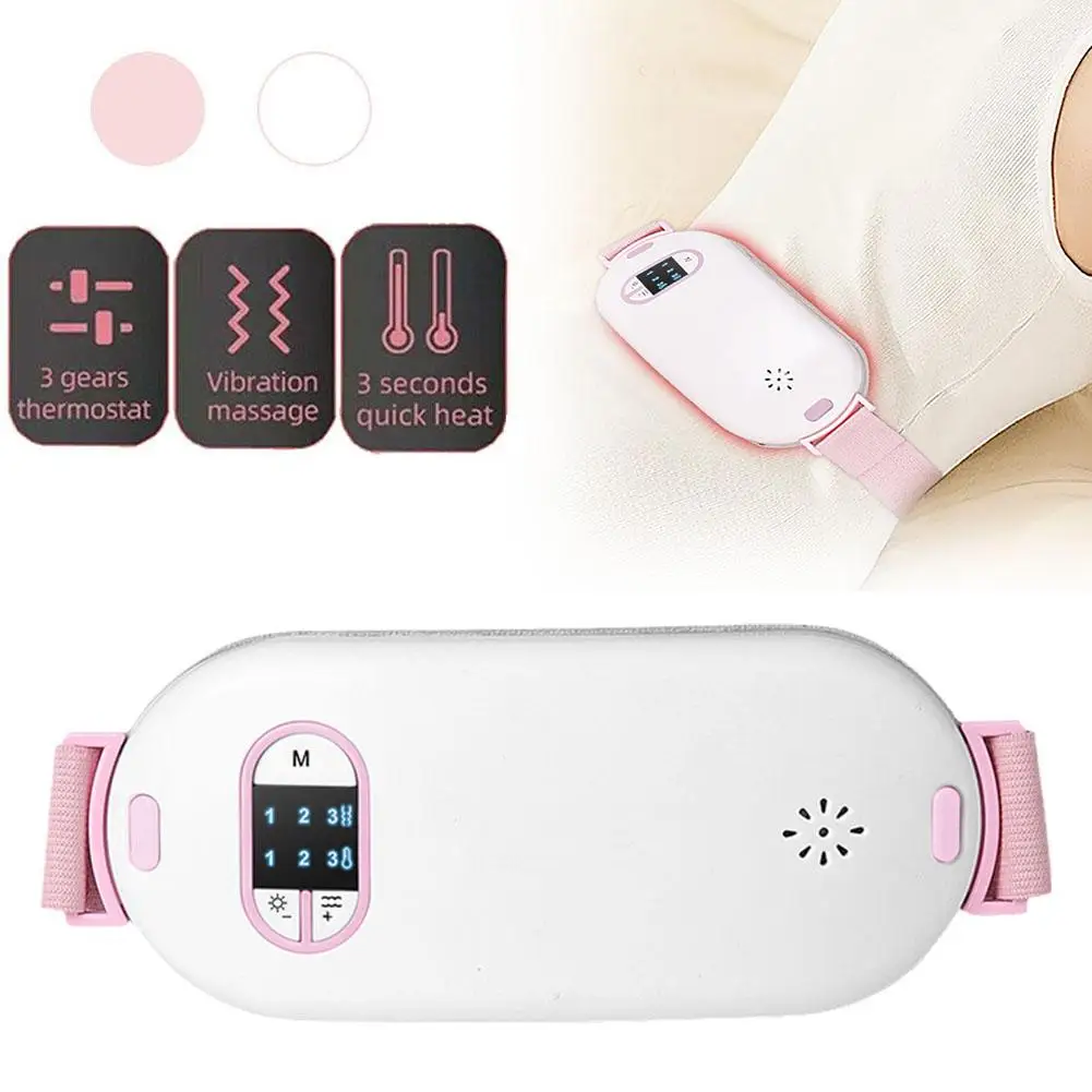 

Mestrual Pain Relief Heated Menstrual Belt Period Pain Belt Heating Pad Device Warmer Massager Belly Portable Relief Therma H1R5