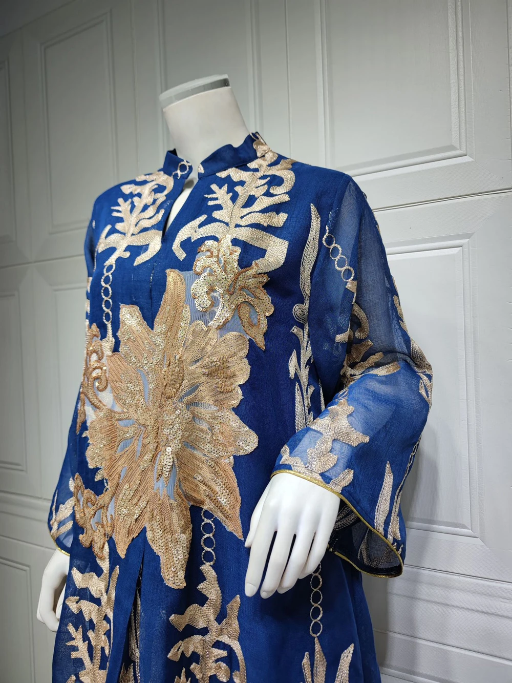 Maxi Dress Golden Sequins Embroidery Green White Abaya Woman Muslim Female Jalabiya Arabic Elegant Clothing Long Sleeves 224 Mallzona Sd6544643bf804aaa85a1f8c39df97da1j Maxi Dress Golden Sequins Embroidery Green White Abaya Woman Muslim Female Jalabiya Arabic Elegant Clothing Long Sleeves Mallzona