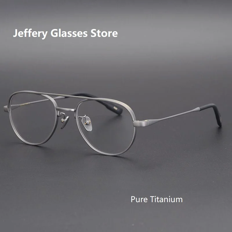 Japanese Handmade Double Beam Glasses Frame Retro Pure Titanium Square Lightweight Myopia Optical Lense Eyeglasses Spectacles 
Japanese Handmade Double Beam Glasses Frame Retro Pure Titanium Square Lightweight Myopia Optical Lense Eyeglasses Spectacles
