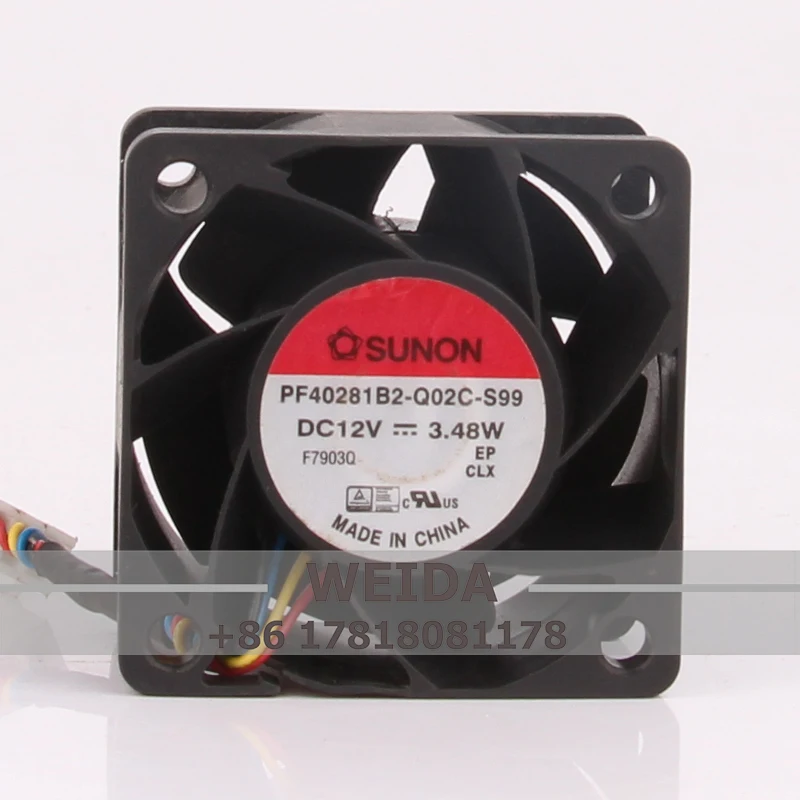 Case Fan for SUNON PF40281B2-Q02C-S99 40*40*28mm 12V 3.48W 4028 Inverter Dual Ball Bearing Cooling Fan
Case Fan for SUNON PF40281B2-Q02C-S99 40*40*28mm 12V 3.48W 4028 Inverter Dual Ball Bearing Cooling Fan