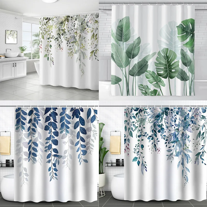 180*180cm Waterproof Shower Curtains Watercolor Leaves on the Top Plant Print Bathroom Curtain
180*180cm Waterproof Shower Curtains Watercolor Leaves on the Top Plant Print Bathroom Curtain
