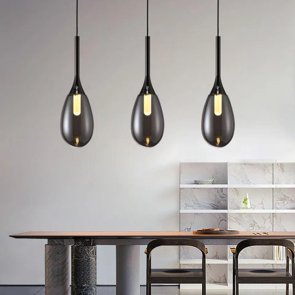 Nordic Light-Luxury Cafe Pendant Light Creative Restaurant Water Drop Household Home Decoration Bedroom Bedside Glass Droplight
Nordic Light-Luxury Cafe Pendant Light Creative Restaurant Water Drop Household Home Decoration Bedroom Bedside Glass Droplight
