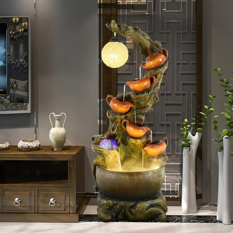 Chinese fountain Feng Shui wheel ornaments living room decoration gift humidifier lucky company
Chinese fountain Feng Shui wheel ornaments living room decoration gift humidifier lucky company