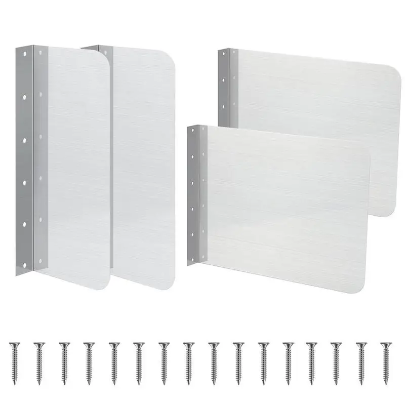 2Pcs Sink Splash Guard Stainless Steel Stove Splash Guard Wall Mounted Splatter Guard Splash Guard for Kitchen Bathroom Sink
2Pcs Sink Splash Guard Stainless Steel Stove Splash Guard Wall Mounted Splatter Guard Splash Guard for Kitchen Bathroom Sink
