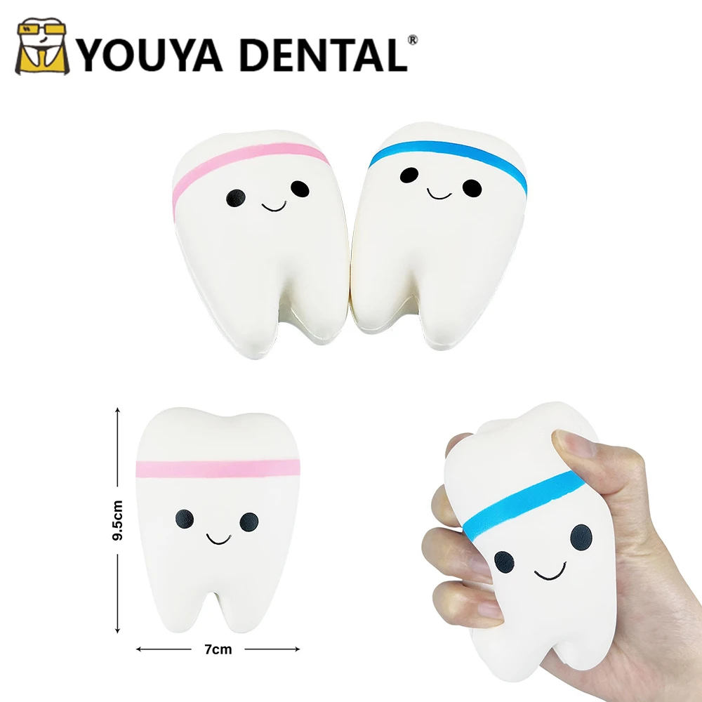

Teeth Shape Squeeze Toy Slow Rising Squeeze Toys for Children Cute Cartoon Squishy Squish Antistress Kids Toys Dentist Gift