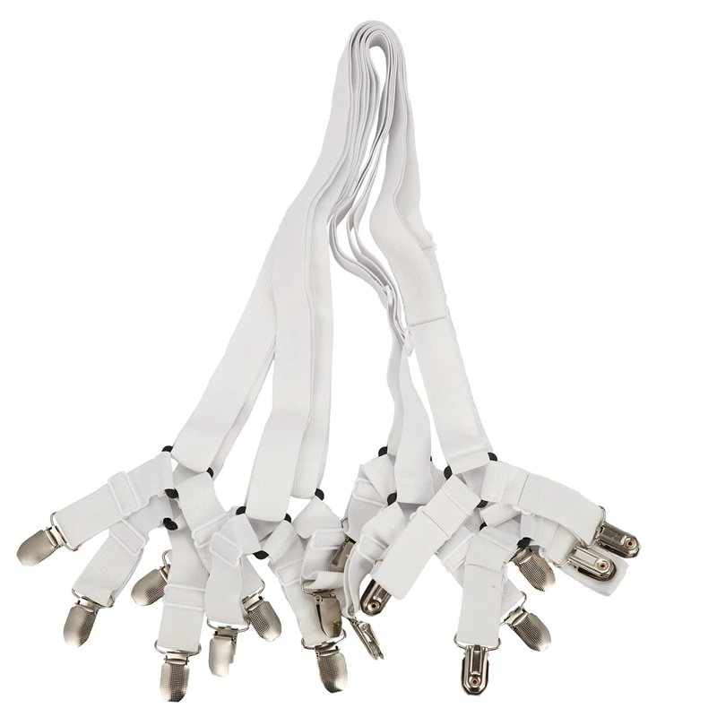 4Pcs Bed Fitted Fasteners Clips Suspenders Straps Sheet Crisscross Adjustable Suspenders Gripper Holder Fastener Clips Kit, Whit
4Pcs Bed Fitted Fasteners Clips Suspenders Straps Sheet Crisscross Adjustable Suspenders Gripper Holder Fastener Clips Kit, Whit