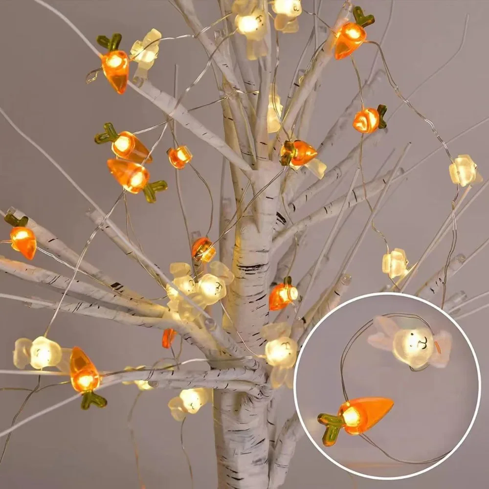Rabbit Carrot Easter String Lights Creative Egg Waterproof Bunny String Lights 2M/3M Colorful Easter Fairy Light Gifts
Rabbit Carrot Easter String Lights Creative Egg Waterproof Bunny String Lights 2M/3M Colorful Easter Fairy Light Gifts