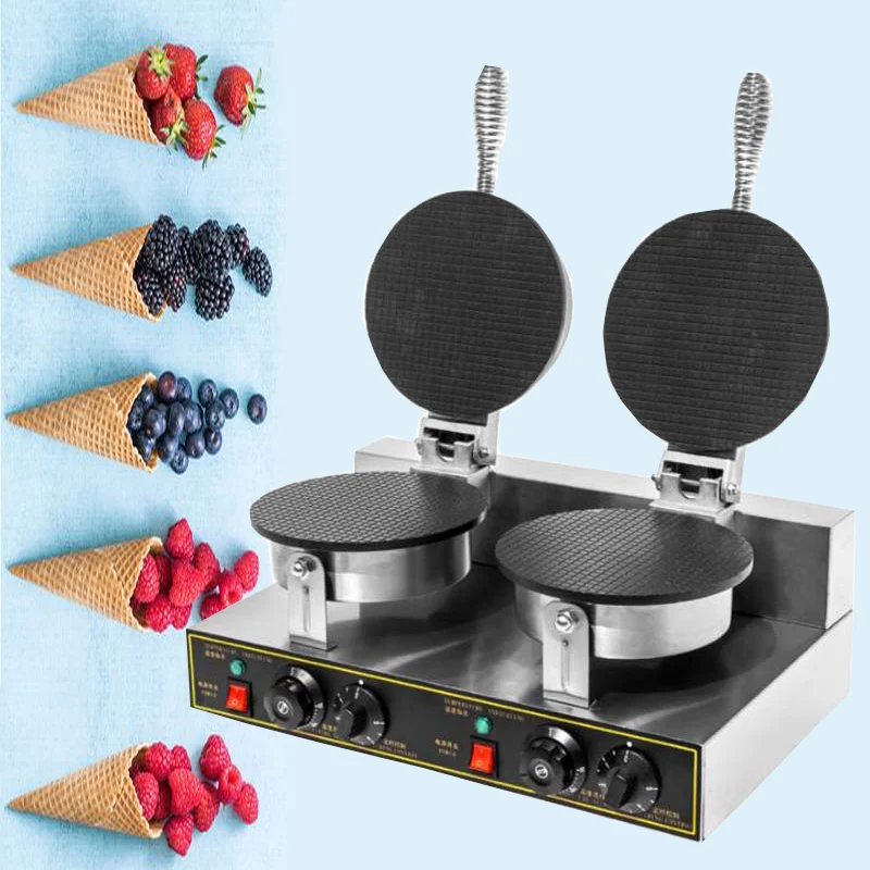 PBOBP Commercial Electric Egg Roll Cone Machine Ice Cream Waffle Cones Maker Making Machine 1750W Nonstick Electric
PBOBP Commercial Electric Egg Roll Cone Machine Ice Cream Waffle Cones Maker Making Machine 1750W Nonstick Electric