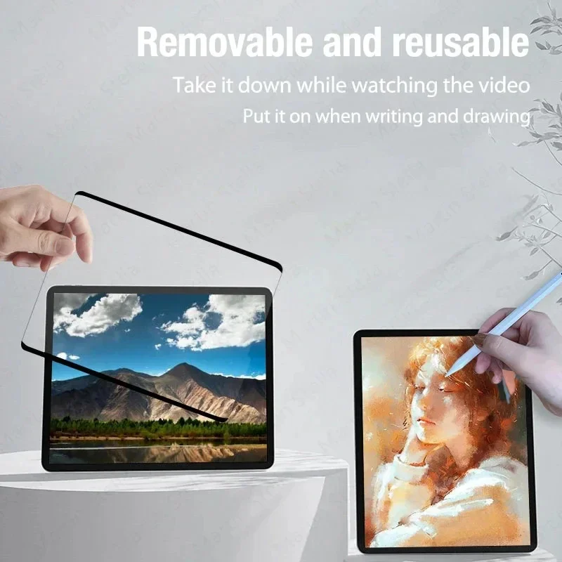 Paper Feel Screen Protector Film For iPad Pro 11 Air 4 5 10.9 10th 7/8/9th Generation Pro 12.9 Removable Magnetic Attraction
Paper Feel Screen Protector Film For iPad Pro 11 Air 4 5 10.9 10th 7/8/9th Generation Pro 12.9 Removable Magnetic Attraction