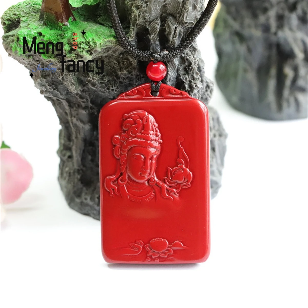 Natural Cinnabar Purple Gold Sand Double-sided Guanyin Lotus Simple Generous Personality Retro Men Women Amulet Mascot Fine Gift
Natural Cinnabar Purple Gold Sand Double-sided Guanyin Lotus Simple Generous Personality Retro Men Women Amulet Mascot Fine Gift