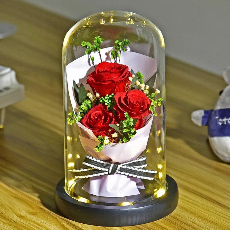 Eternal Flower Bouquet Mother's Day Gift Valentine's Day Present Immortal Rose Bouquet With Box Home Decor Romantic Atmosphere
Eternal Flower Bouquet Mother's Day Gift Valentine's Day Present Immortal Rose Bouquet With Box Home Decor Romantic Atmosphere