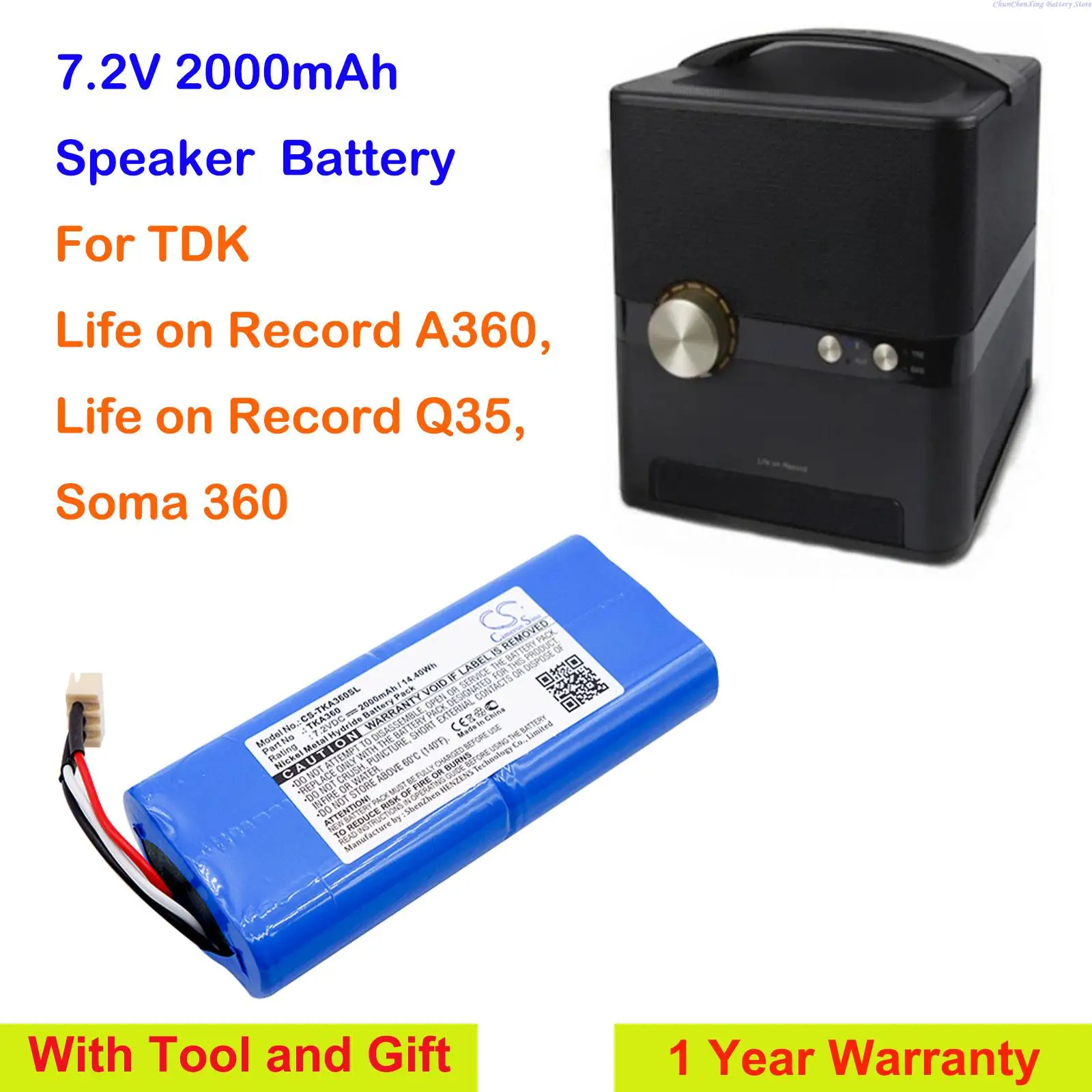 Аккумулятор GreenBattery 2000 мАч для динамика TDK Life on запись A360, Life on запись Q35, Soma 360
Аккумулятор GreenBattery 2000 мАч для динамика TDK Life on запись A360, Life on запись Q35, Soma 360