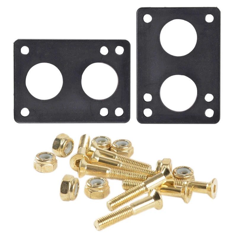 Top!-2Pcs Skateboard Riser Pad Longboard Rubber Risers Pads With 8Pcs 29Mm Truck Screws Set
Top!-2Pcs Skateboard Riser Pad Longboard Rubber Risers Pads With 8Pcs 29Mm Truck Screws Set