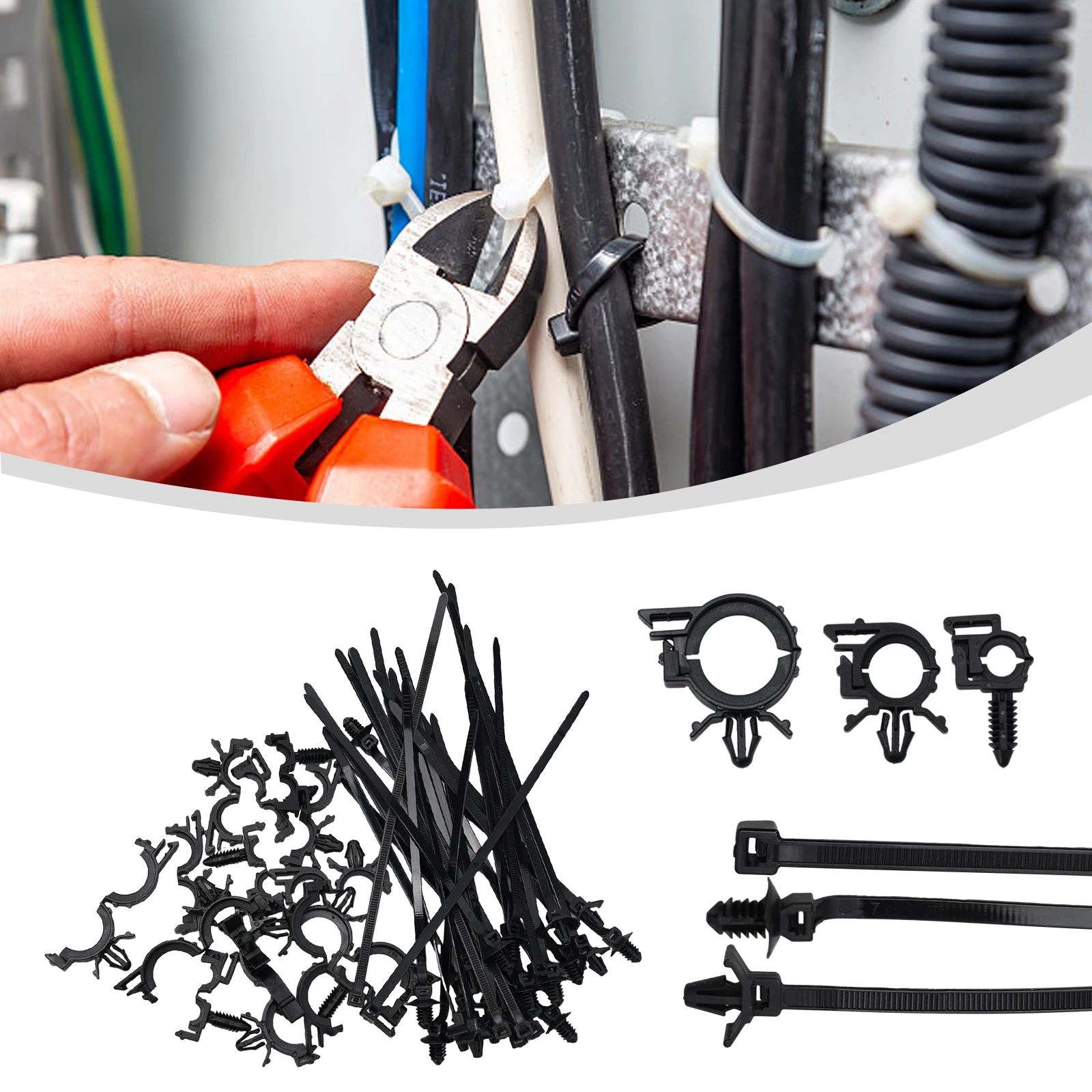 45Pcs Push Plastic Cable Ties, Push Fit Cable Ties Automotive Wiring Harness Wiring Clips Adjustable Runner Clips, Universa
45Pcs Push Plastic Cable Ties, Push Fit Cable Ties Automotive Wiring Harness Wiring Clips Adjustable Runner Clips, Universa