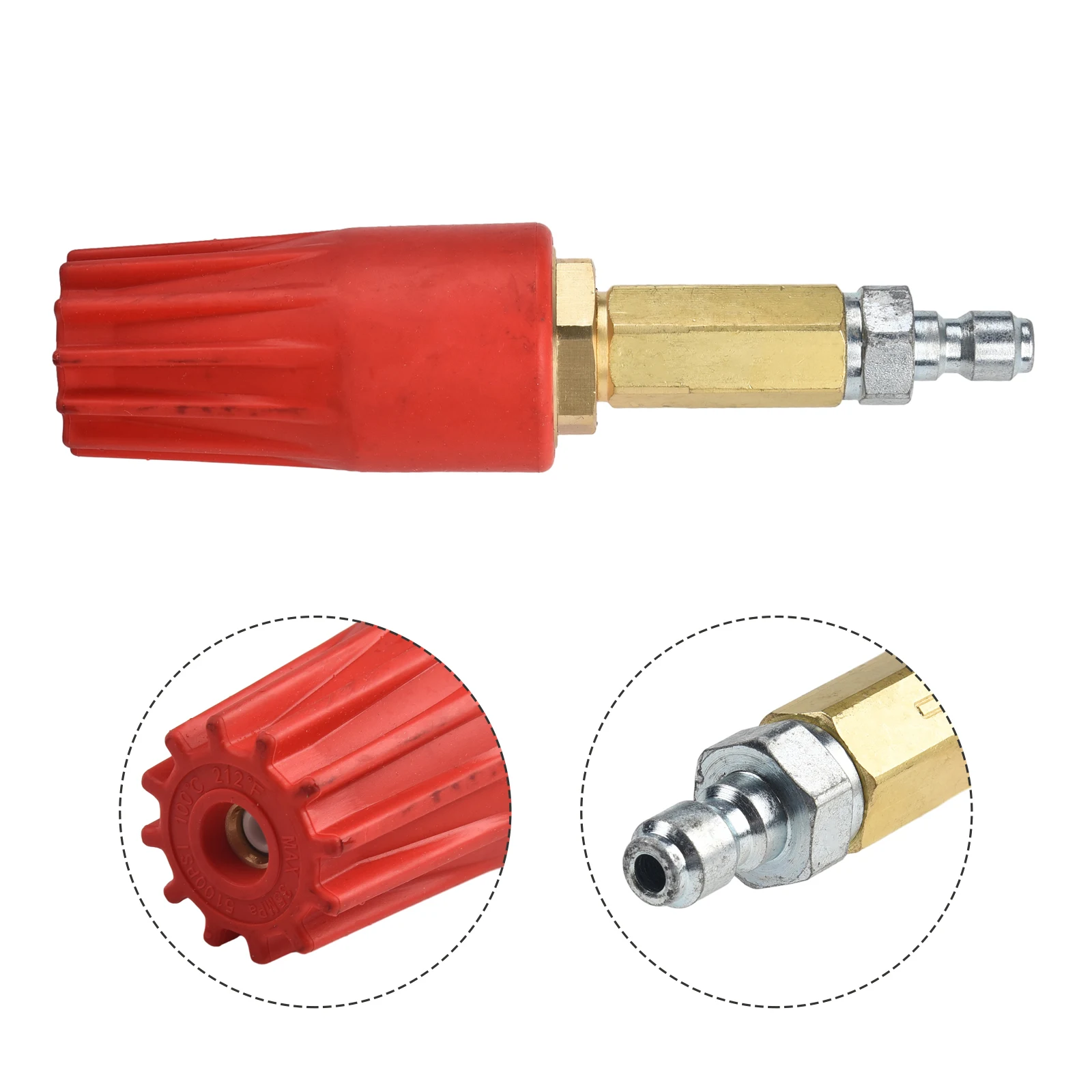 High Pressure Washer Rotating Nozzle Turbo Nozzle Spray Tip 5100 PSI Efficient Cleaning Long lasting Performance
High Pressure Washer Rotating Nozzle Turbo Nozzle Spray Tip 5100 PSI Efficient Cleaning Long lasting Performance