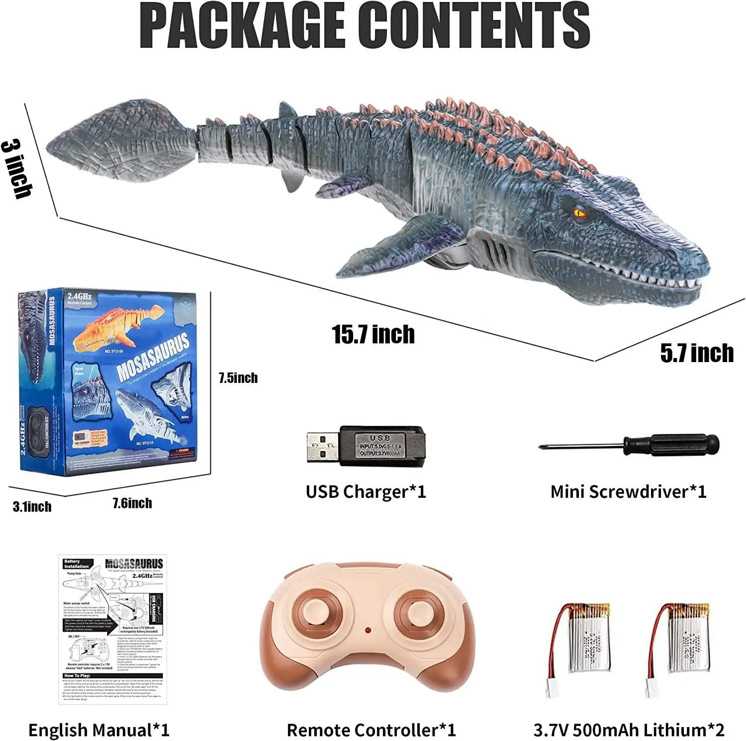 2.4G Remote Control Dinosaur Kid Mosasaurus Diving Toy Rc Boat Outdoor Toy Water For Swimming Pool Bathroom Bath Toys For Kids 2.4G Remote Control Dinosaur Kid Mosasaurus Diving Toy Rc Boat Outdoor Toy Water For Swimming Pool Bathroom Bath Toys For Kids