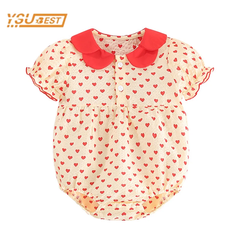 Summer Infant Baby Girls Short Sleeve Loving Heart Printing Jumpsuit Newborn Baby Girls Clothes Rompers Kids Baby Girl Rompers
Summer Infant Baby Girls Short Sleeve Loving Heart Printing Jumpsuit Newborn Baby Girls Clothes Rompers Kids Baby Girl Rompers
